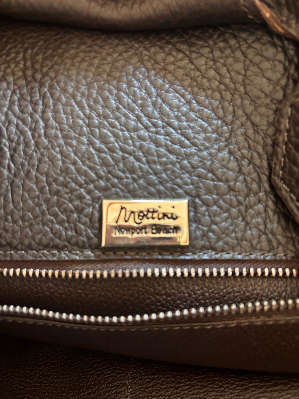 Classic Italian dark brown Leather Top-Handle Tote Bag - Picture 10 of 10